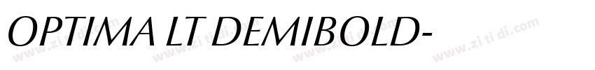 OPTIMA LT DEMIBOLD字体转换